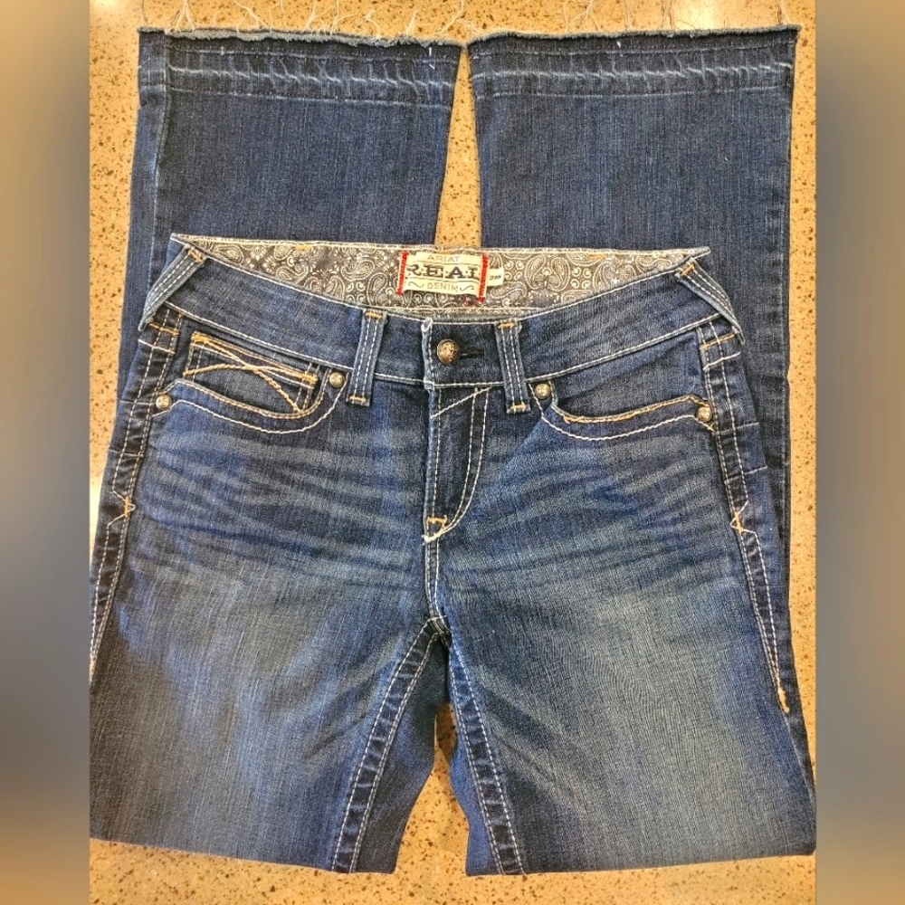 "ARIAT-REAL RIDING WHIPSTITCH JEANS" 🐎     LIKE NEW CLASSIC WESTERN JEANS!